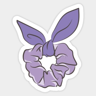 cute hair scrunchie Sticker